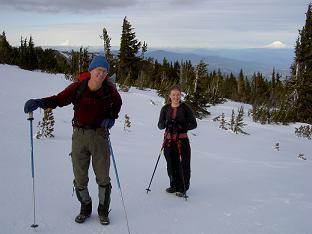 Image of Dad and Sarah on Tilly Jane Trail (Mount Hood)