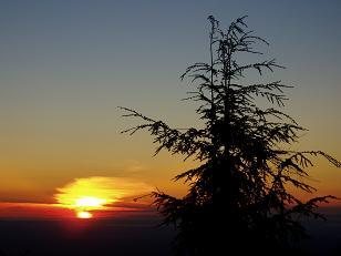 Sunset from Mount Pilchuck trailhead