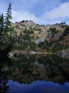 Rampart Ridge over Lake Lillian