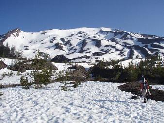 Mount Saint Helens, Monitor Ridge on the left skyline