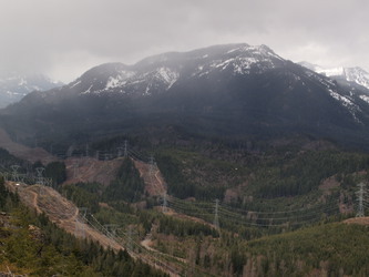 Image of Cabin Mountain.  This was our original destination for today, but we couldn't find a bridge over the Yakima River.