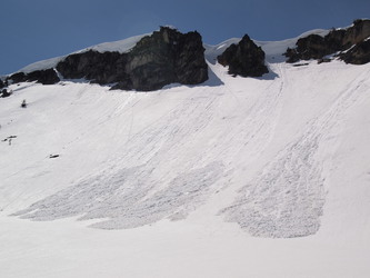 Slides below the south peak of Frigid.