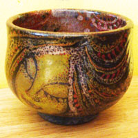 batik raku bowl