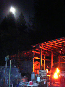 Night last firing raku party