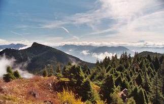 Mount Teneriffe from the small peak NE of Dixie Peak