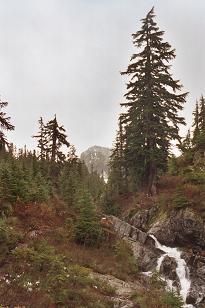 Avalanche Mountain, just visible from Snow Lake trail