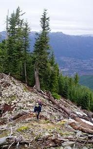 North Ridge of Mailbox Peak at 4,700'