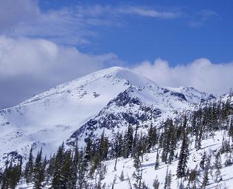 Fortune Peak from Longs Pass trail