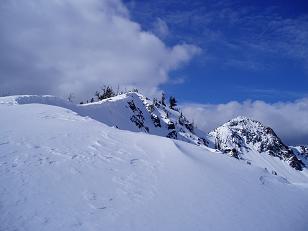 Looking north from Longs Pass