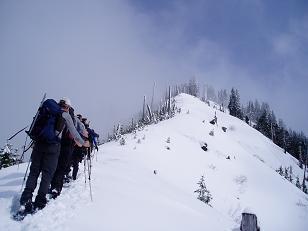 Evergreen Mountain's S/SW ridge at around 4,500'