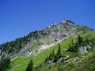 North summit of Hidden Lake Peaks