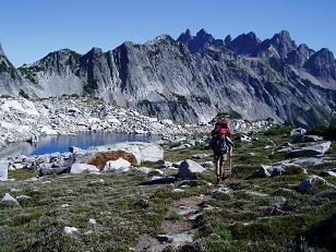 Looking south from La Bohn Lakes