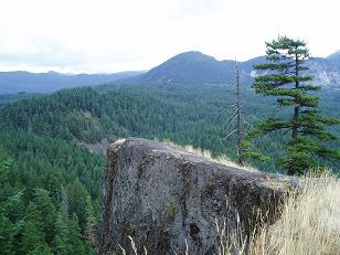 Little butte on NE side of Wind Mountain