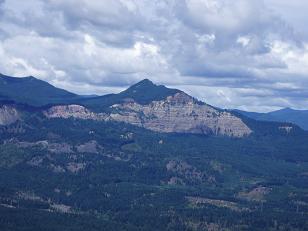 Greenleaf Peak and Red Bluffs from Ruckle Creek trail