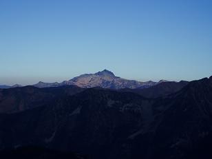 Evening light on Cashmere Mountain (?) from above Robin Lake