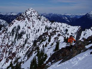 Red Mountain from summit of Kendall Peak