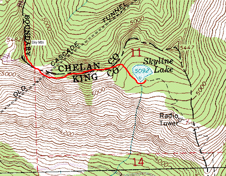 Route to Sky Mountain