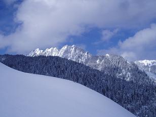 Duke of Kent (and court) from north ridge of Mount Gardner