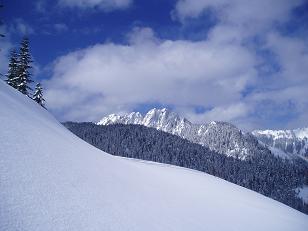 Duke of Kent (and court) from north ridge of Mount Gardner