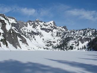 Mount Roosevelt over Snow Lake