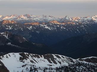 Looking west from summit of Fortune Peak