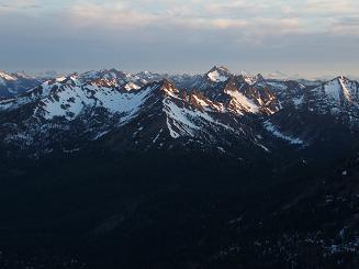 Looking NW from summit of Fortune Peak