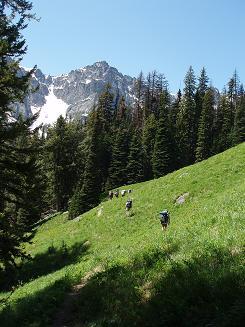 Copper Glance trail with Isabella Ridge in background