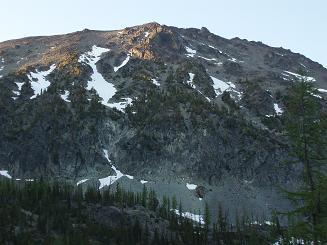 Evening light on south side of Big Craggy Peak