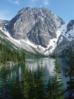 Dragontail Peak over Colchuck Lake