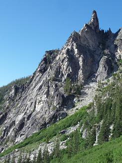 Jabberwocky Tower (?) from Aasgard Pass