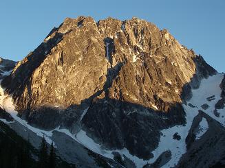 Evening light on Dragontail Peak