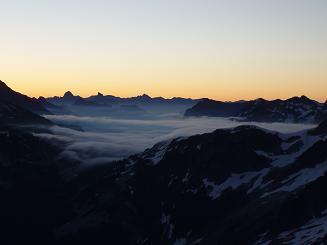 Looking NE from Easy Peak at sunrise