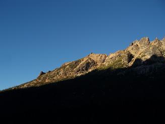 N end of Kangaroo Ridge in evening