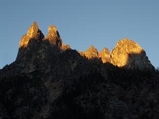 East side of Liberty Bell group in morning