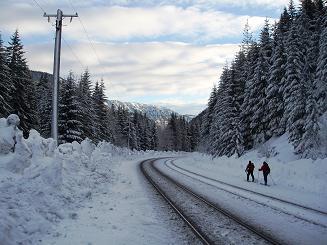 Railroad on the way to Arrowhead Mountain