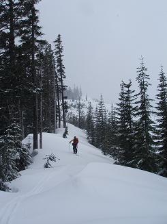 Ascending the SW sub-ridge of Loser Ridge