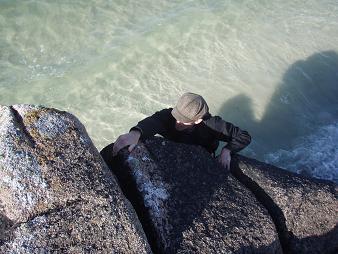 Bouldering at Carrickfin