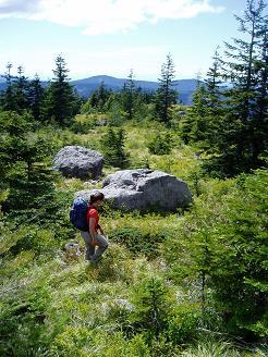 Descending the trail from the summit of Tanner Butte