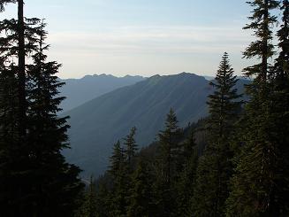 Mailbox Peak and Dirtybox Peak from McClellan Butte trail