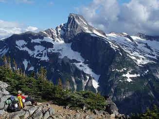 Luna Peak from our camp above Eiley Lake