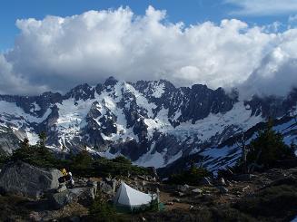 Northern Pickets from our camp above Eiley Lake