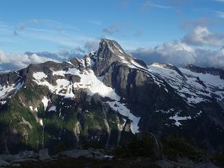 Luna Peak from our camp above Eiley Lake