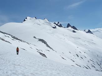 Mount Challenger from the west side of point 7374