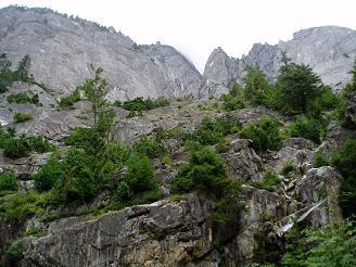 Garfield Mountain from the top of the Garfield Mountain falls boot path