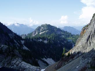 Wright Mountain from Chair Peak Lake