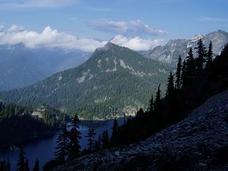 Avalanche Mountain from NE of Chair Peak Lake