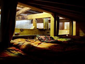 Bunks in the Mount Fuji Hotel (8th stage on Kawaguchi route)