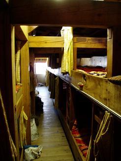 Bunk room in the Mount Fuji Hotel (8th stage on Kawaguchi route)