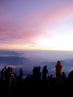 Sunrise from Mount Fuji