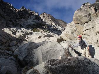 Argonaut Peak from south gully